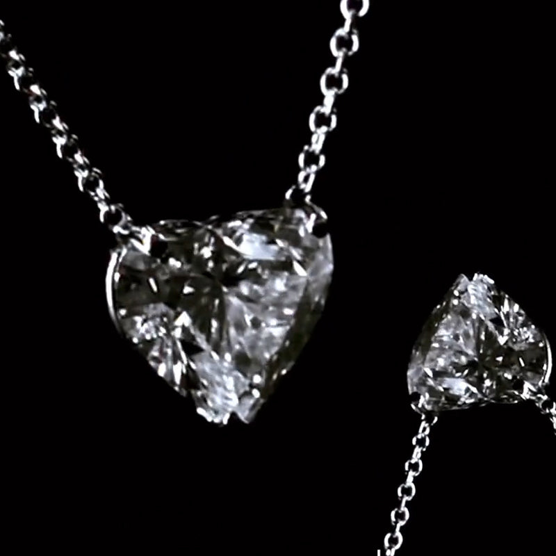 6.2ct Valentine's Day Heart Shaped Diamond Necklace -JOSHINY