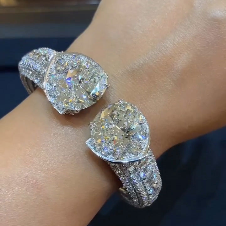 Gorgeous Oval Cut Diamond Bracelet -JOSHINY