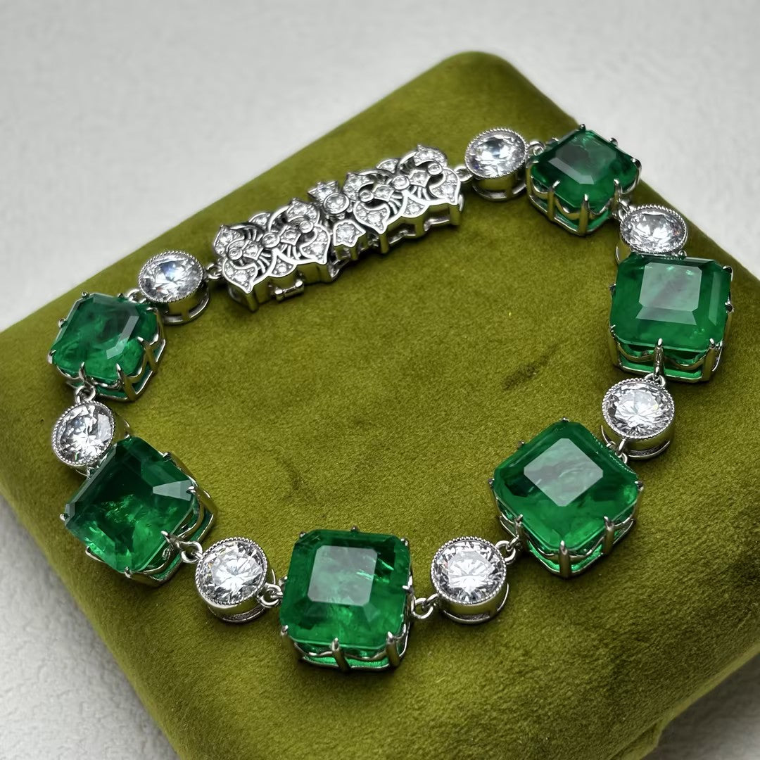 20Ctw Emerald Bracelet-JOSHINY