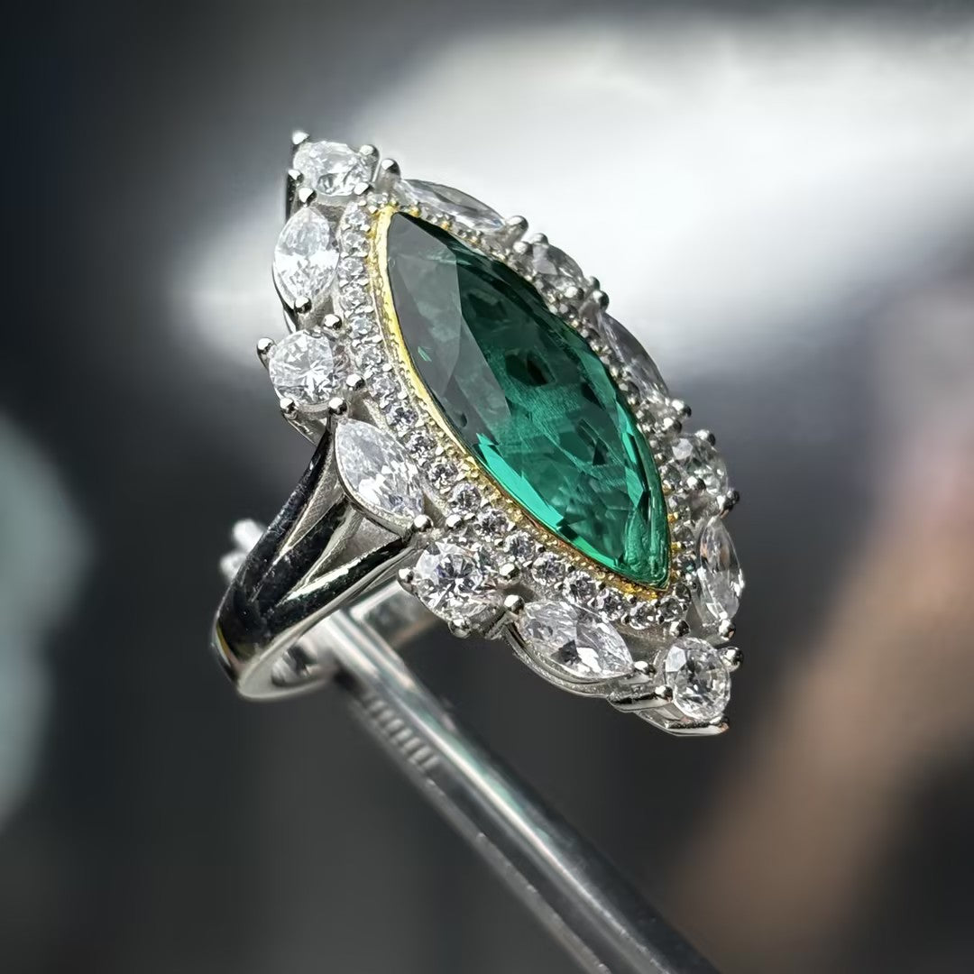 5Ctw Vintage Marquise-Shaped Luxury Ring-JOSHINY