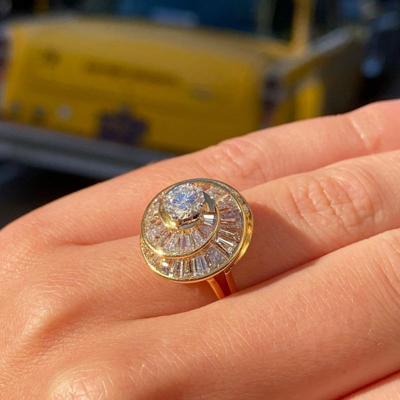 Unique Spiral Ladies Engagement Rings -JOSHINY