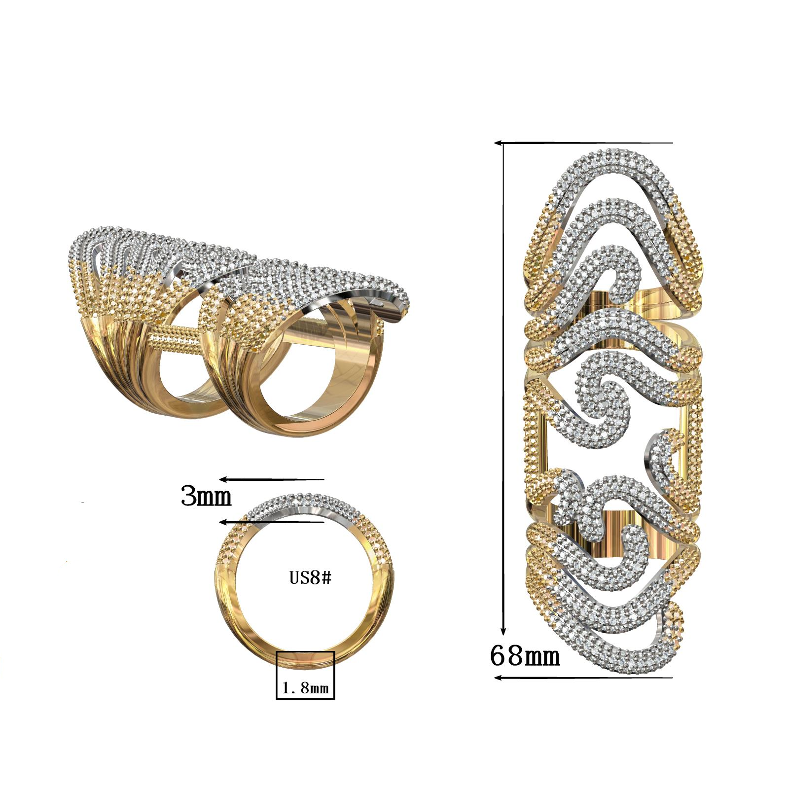 1.3Ctw personalized polypropylene ring-JOSHINY