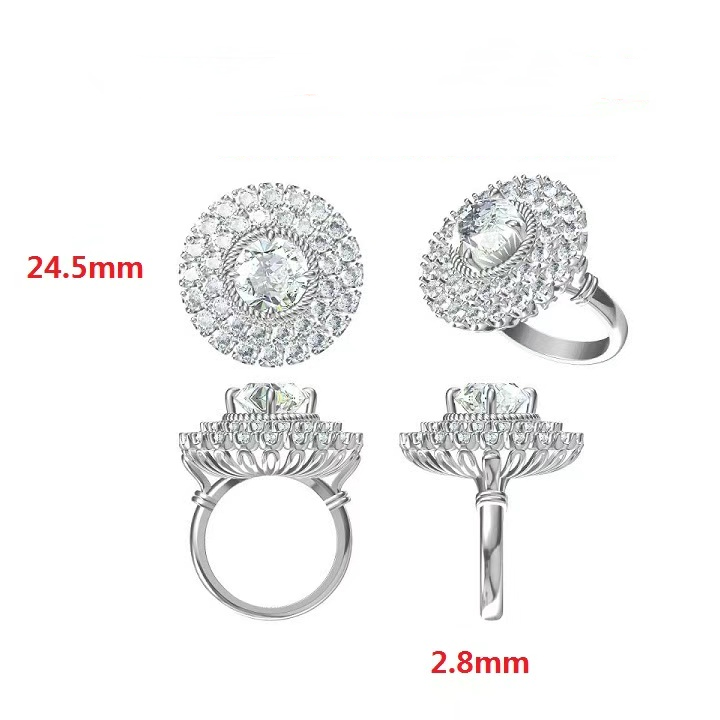 5.0ctw Old Mine Cut Sacred Vintage Style Gemstone Ring -JOSHINY