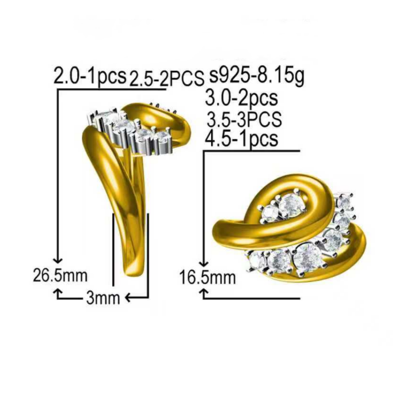 1.5ctw Round Brilliant Cut Fashion Medieval Ring-JOSHINY