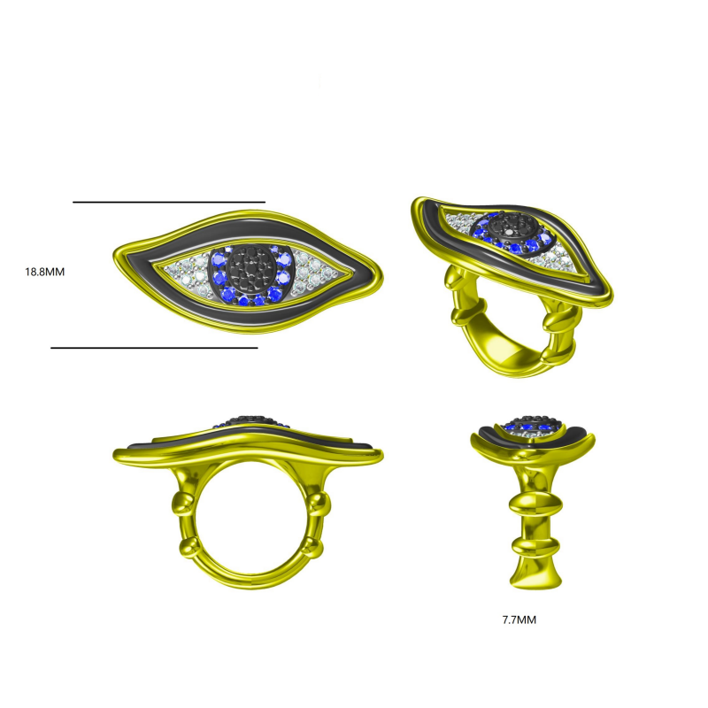 3.23ctw Eye of Chrona Ring-JOSHINY