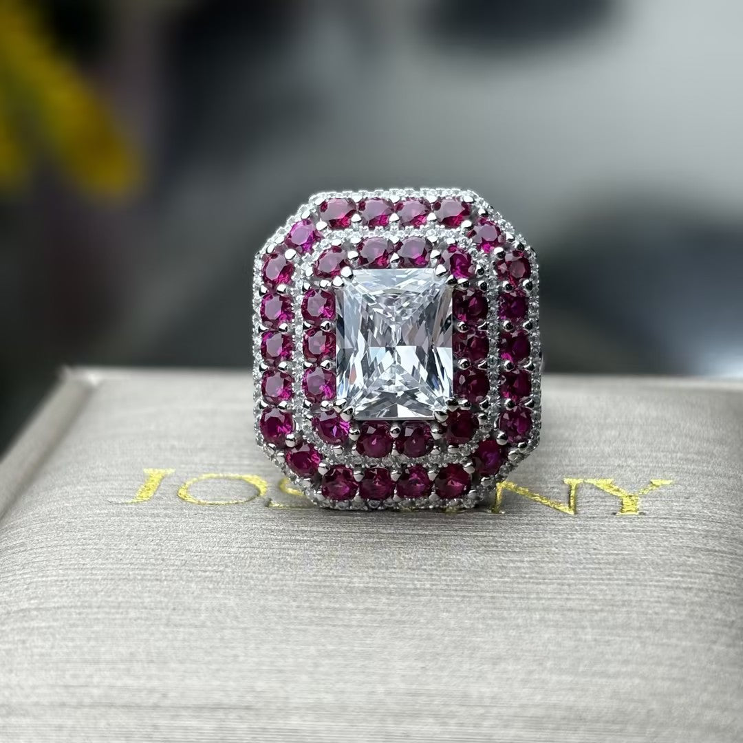 8.0ctw Fine Red Spinel Ring -JOSHINY