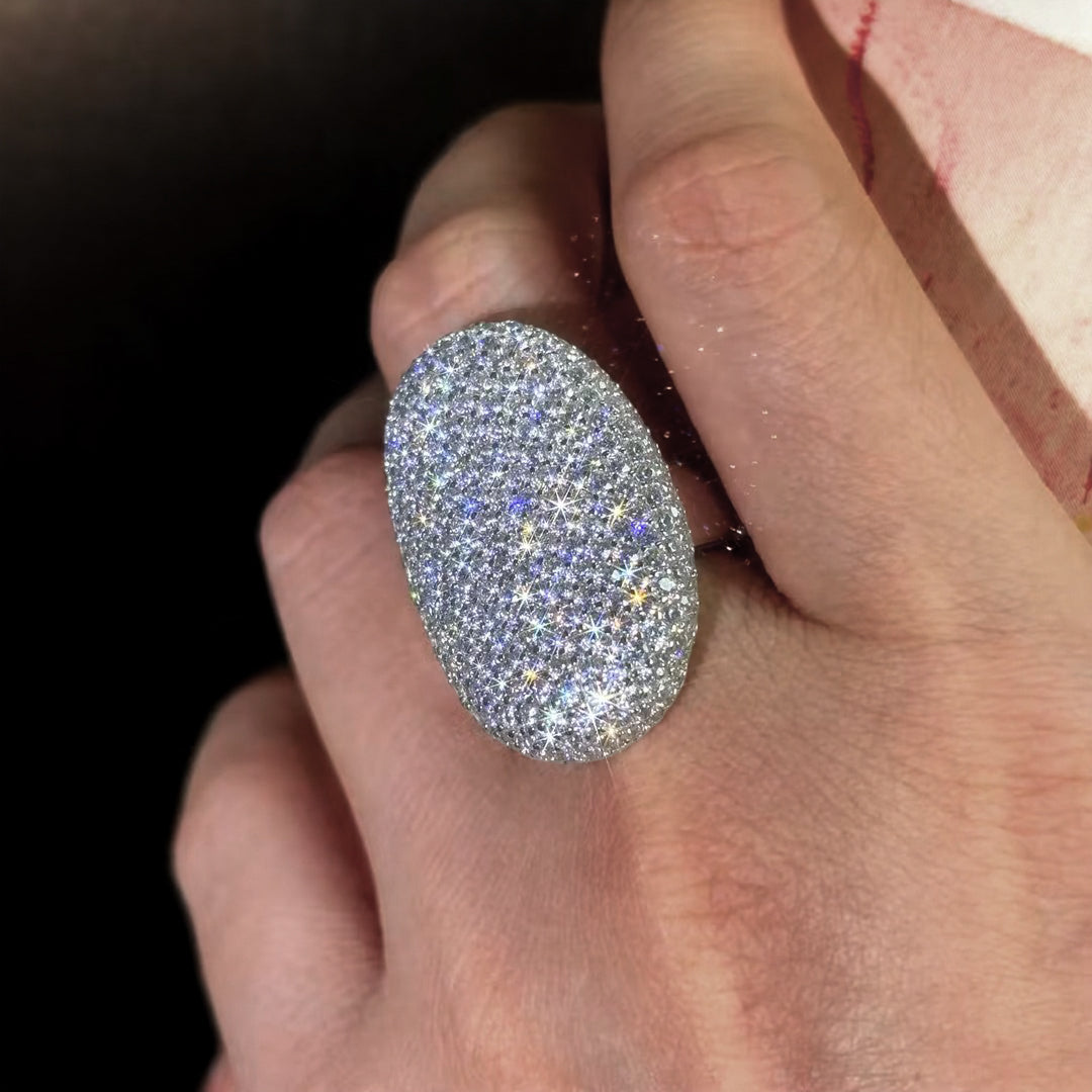 1.8ctw Round Cut Roman Queen Ring -JOSHINY