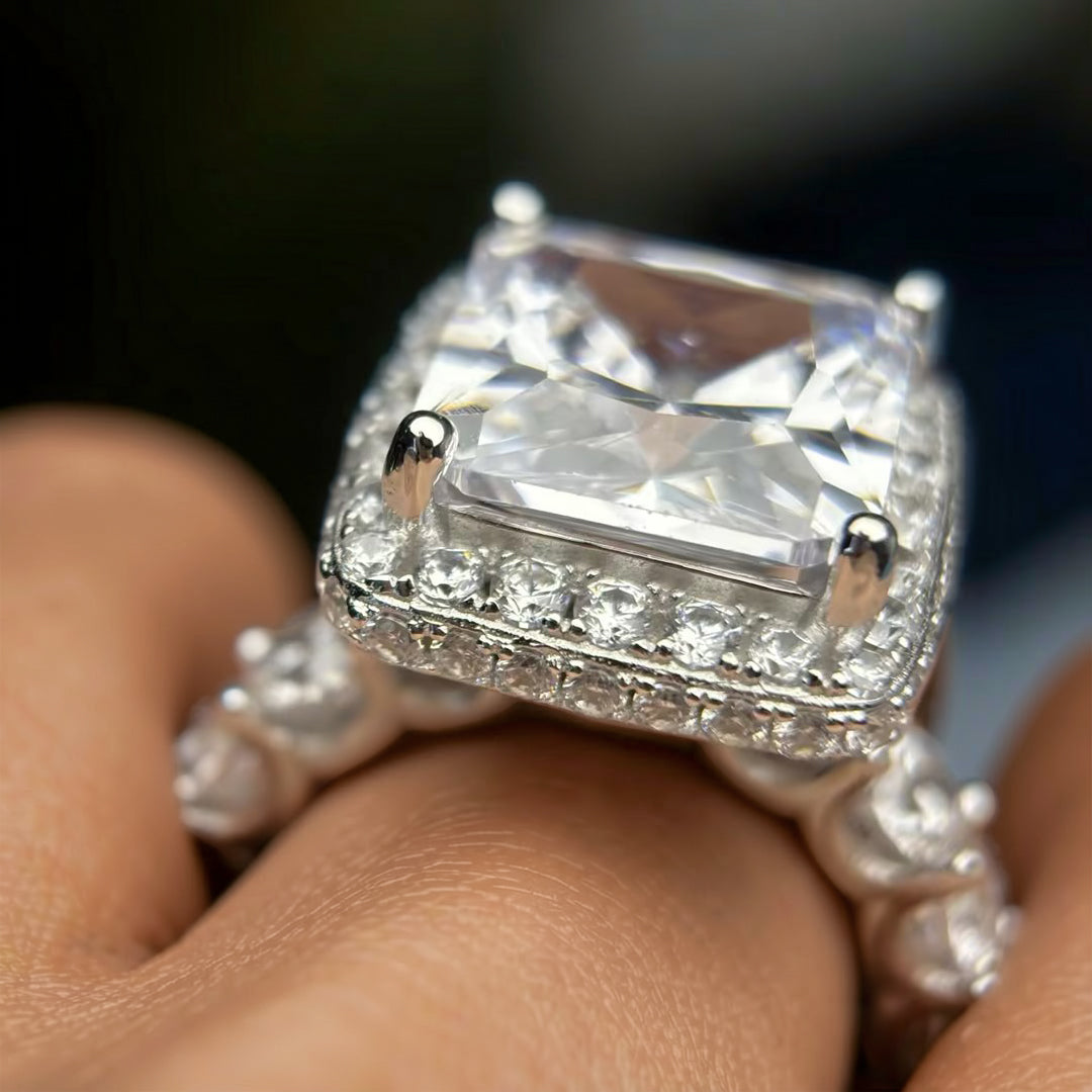 Latest 6ct Princess Cut Stones Engagement Ring -JOSHINY