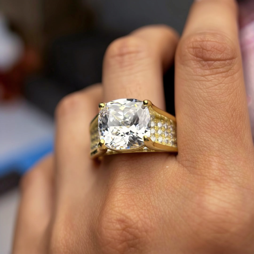 7ctw Cushion Cut Elevated Setting Luxury Engagement Ring -JOSHINY