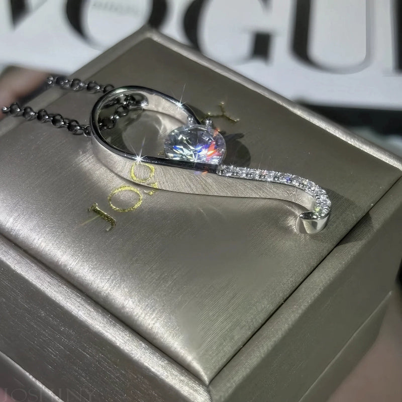 4.05ct Round Cut Elegant Pendant Necklace-JOSHINY