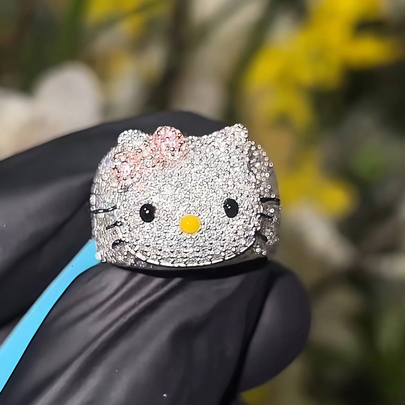 Hello Kitty Gemstone Ring