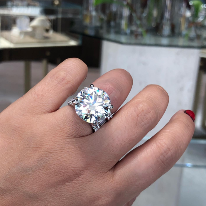 Gorgeous 10ct Round Cut White Gemstone Full Set Engagement Ring -JOSHINY