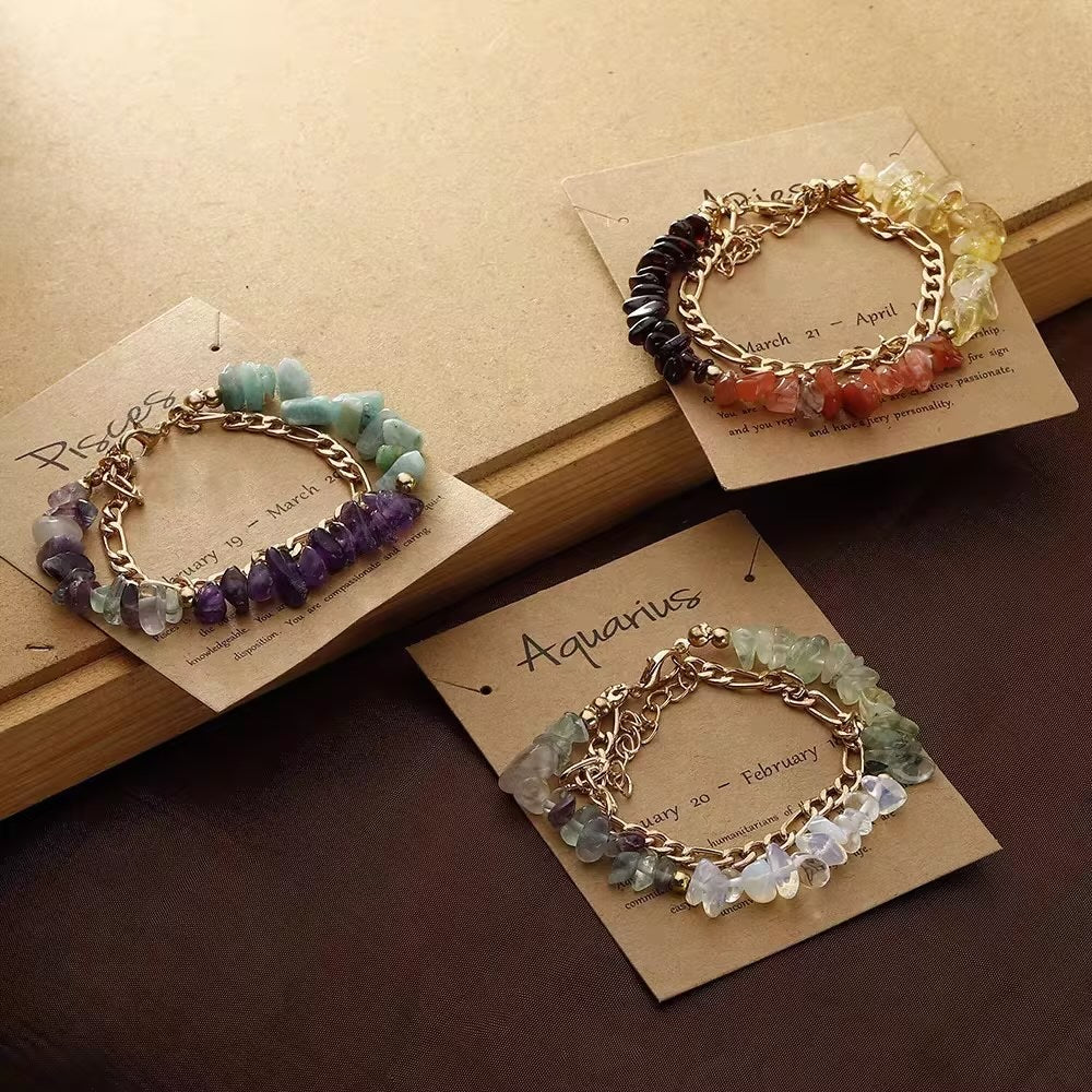Constellation Healing Crystal Bracelet for Emotional Balance-JOSHINY