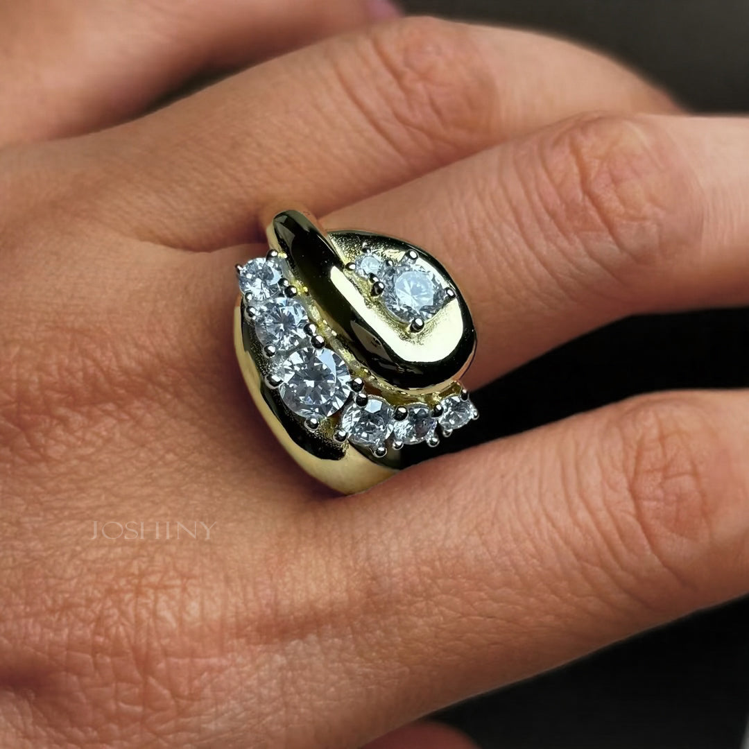 1.5ctw Round Brilliant Cut Fashion Medieval Ring-JOSHINY