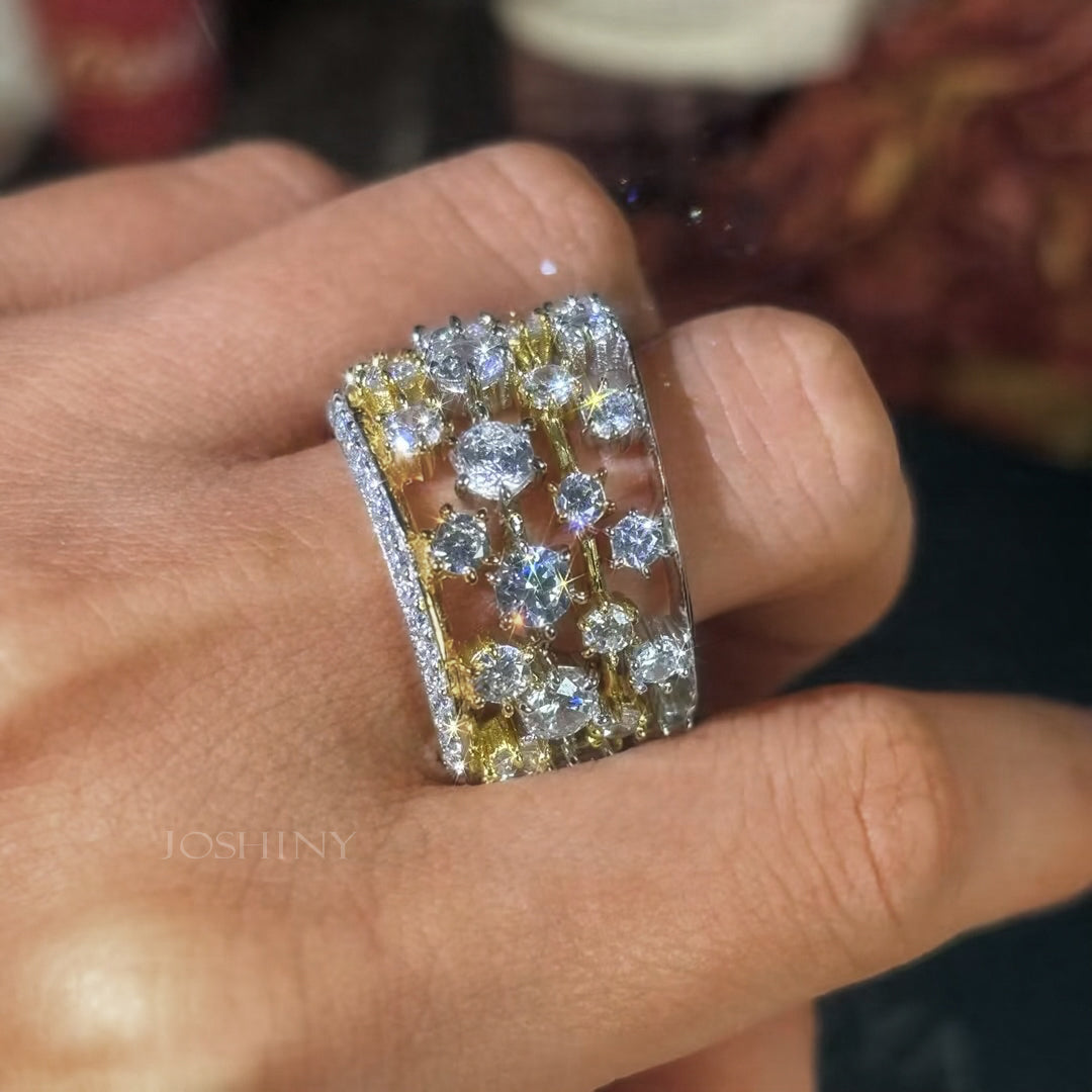 3Ctw Russian Doll Gemstone Stacking Ring-JOSHINY