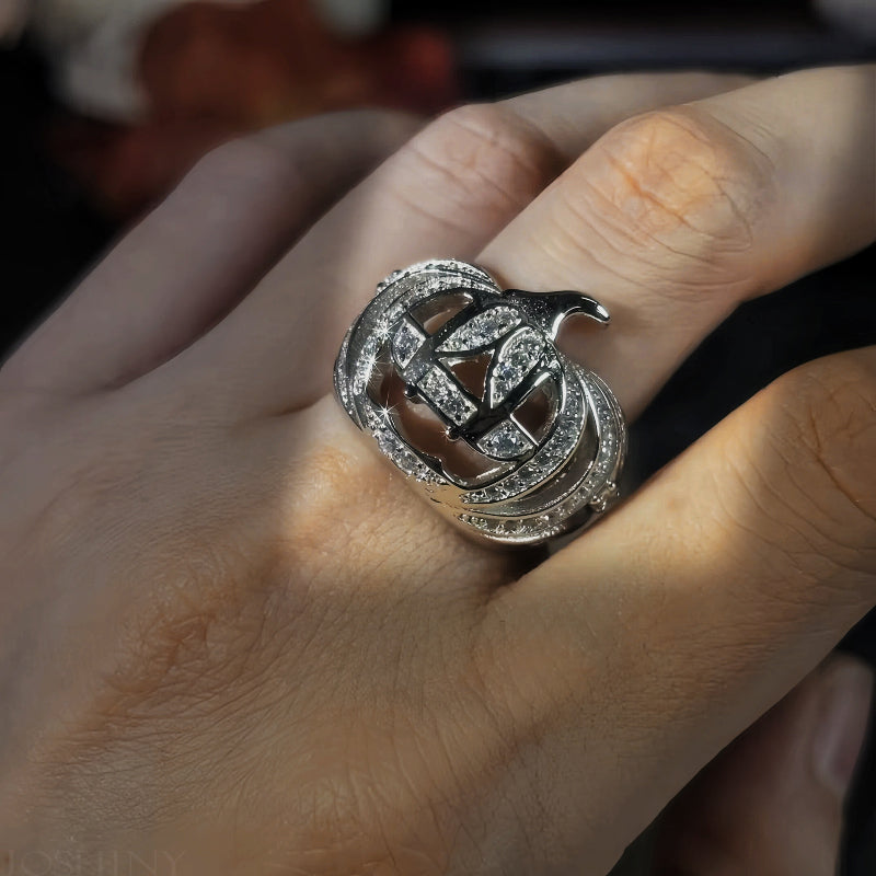 2.0ctw Round Cut Halloween Gemstone Ring-JOSHINY