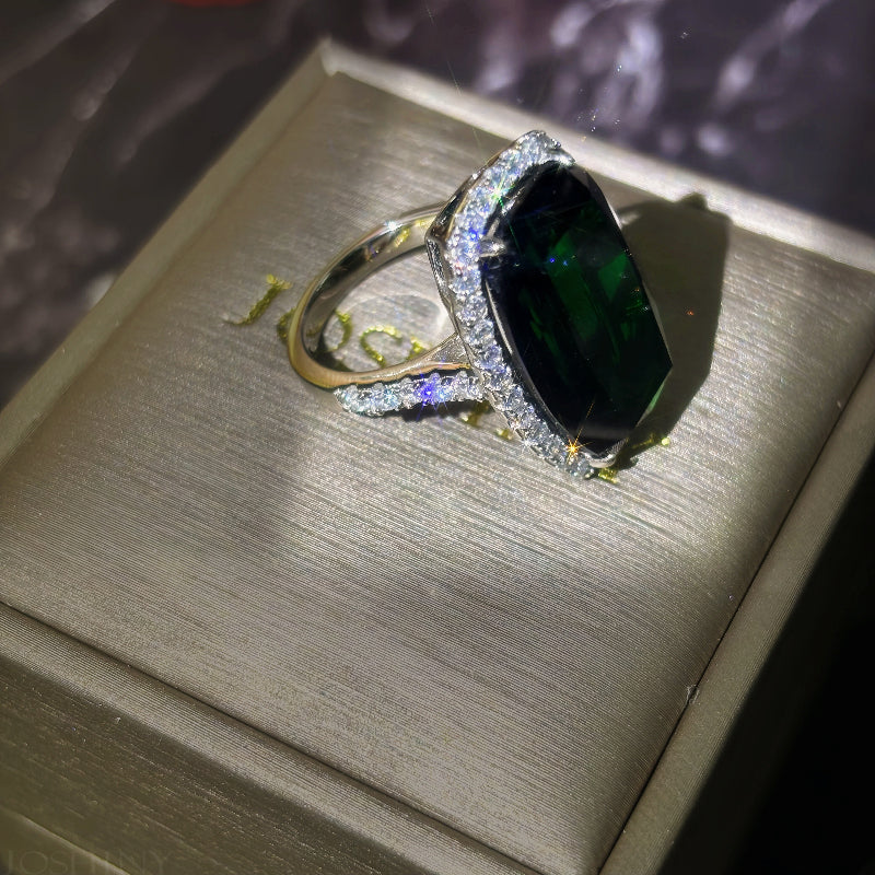 Beautiful green tourmaline ring bracelet-JOSHINY