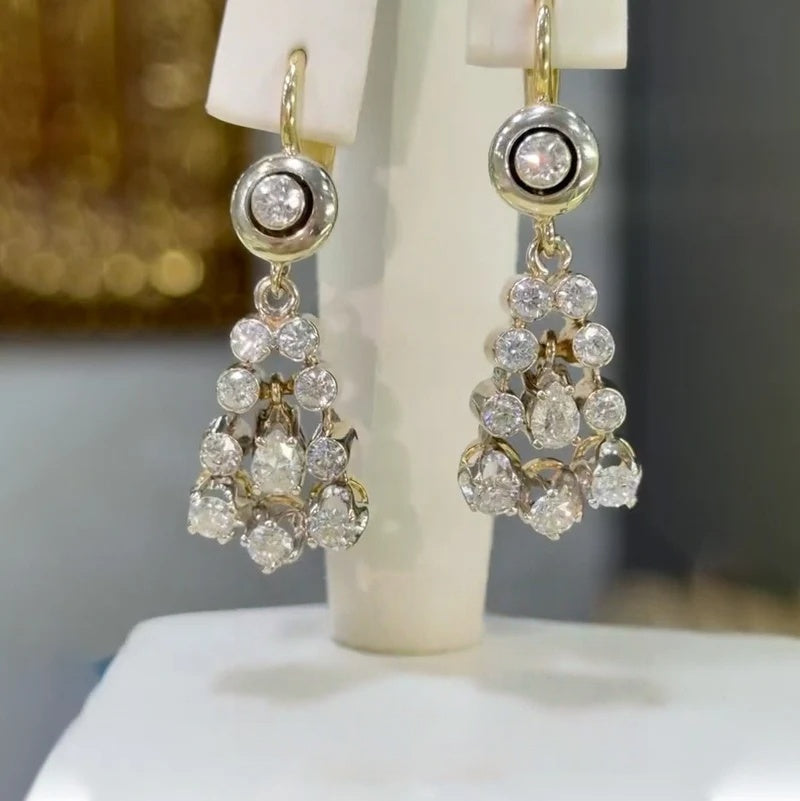 Vintage Luxury Gemstone Pendant Earrings Ring-JOSHINY