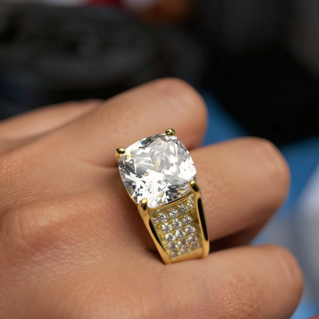 7ctw Cushion Cut Elevated Setting Luxury Engagement Ring -JOSHINY