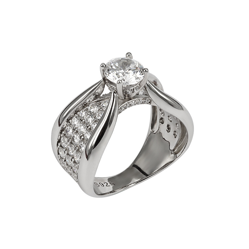 3ct classy Fashion Silver Ring -JOSHINY