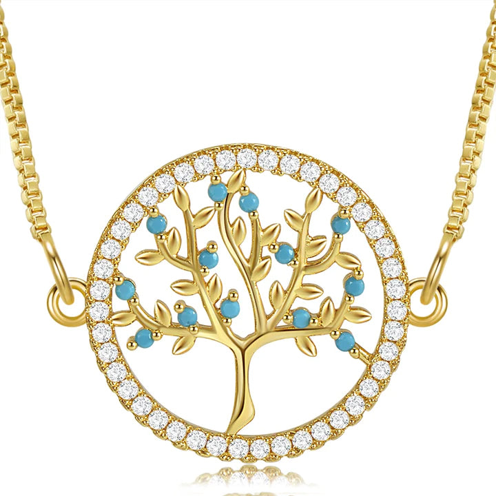 Exquisite Multi Tree of Life Necklace -JOSHINY