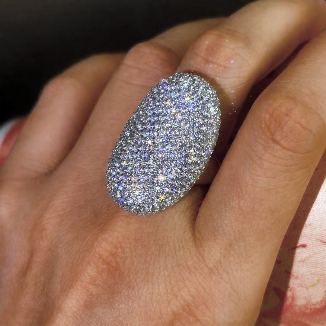 1.8ctw Round Cut Roman Queen Ring -JOSHINY