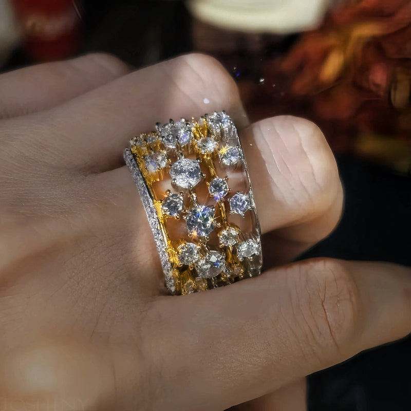 3Ctw Russian Doll Gemstone Stacking Ring-JOSHINY