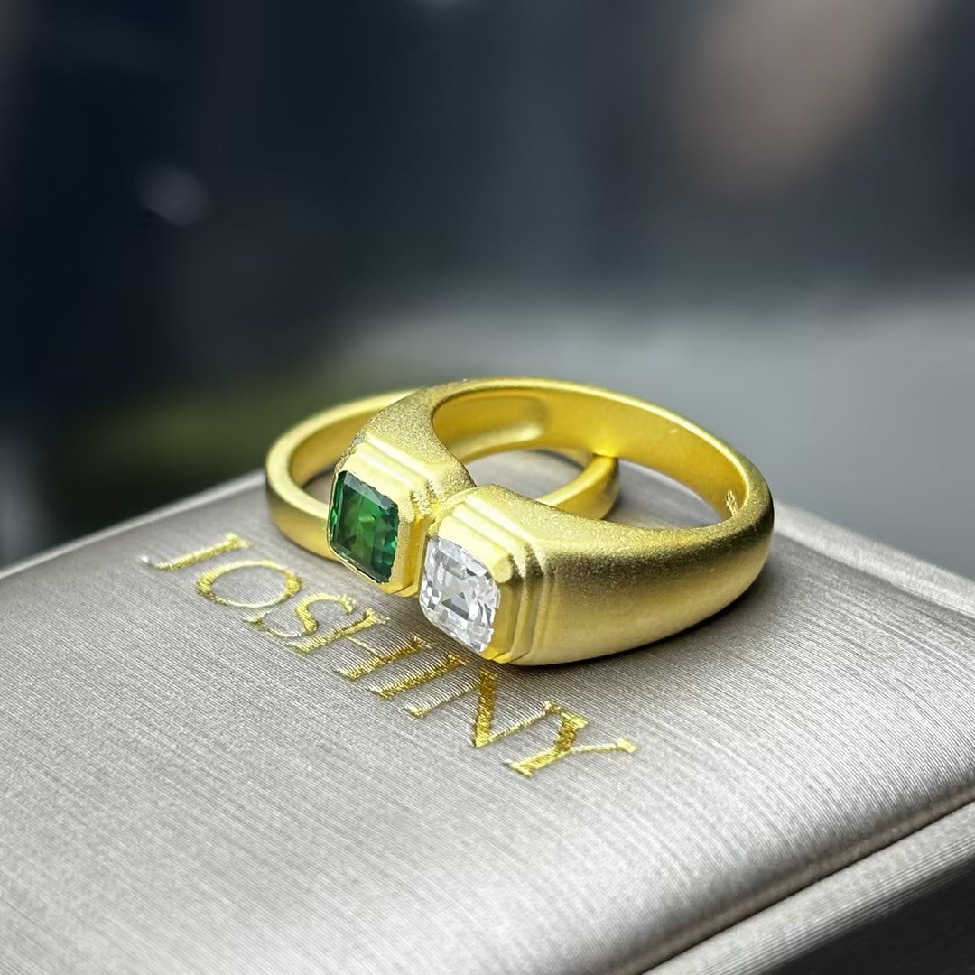 Double Pyramid Stacked Rings-JOSHINY
