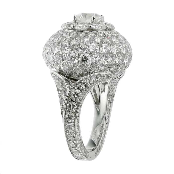 1.08ct Round Bomb Style Diamond Cocktail Ring -JOSHINY