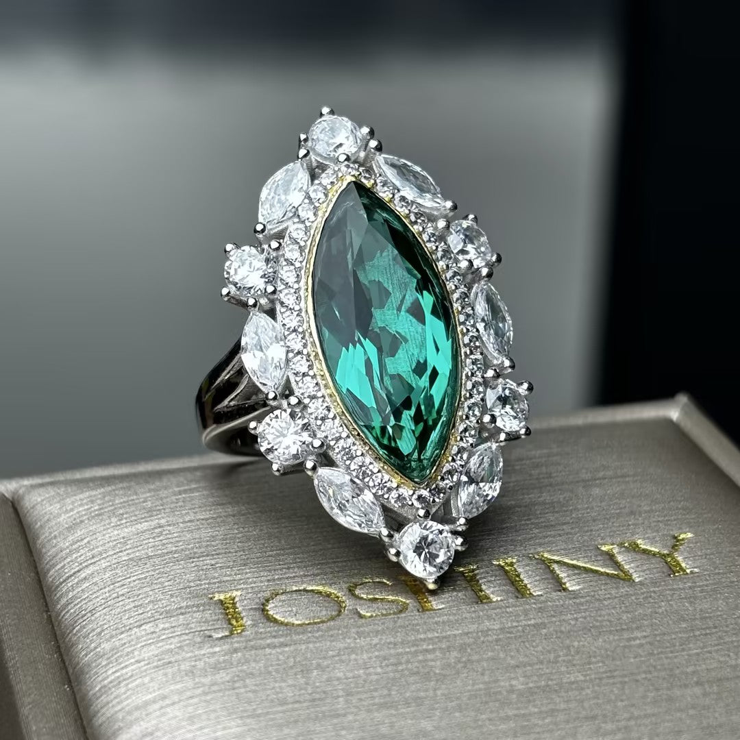 5Ctw Vintage Marquise-Shaped Luxury Ring-JOSHINY