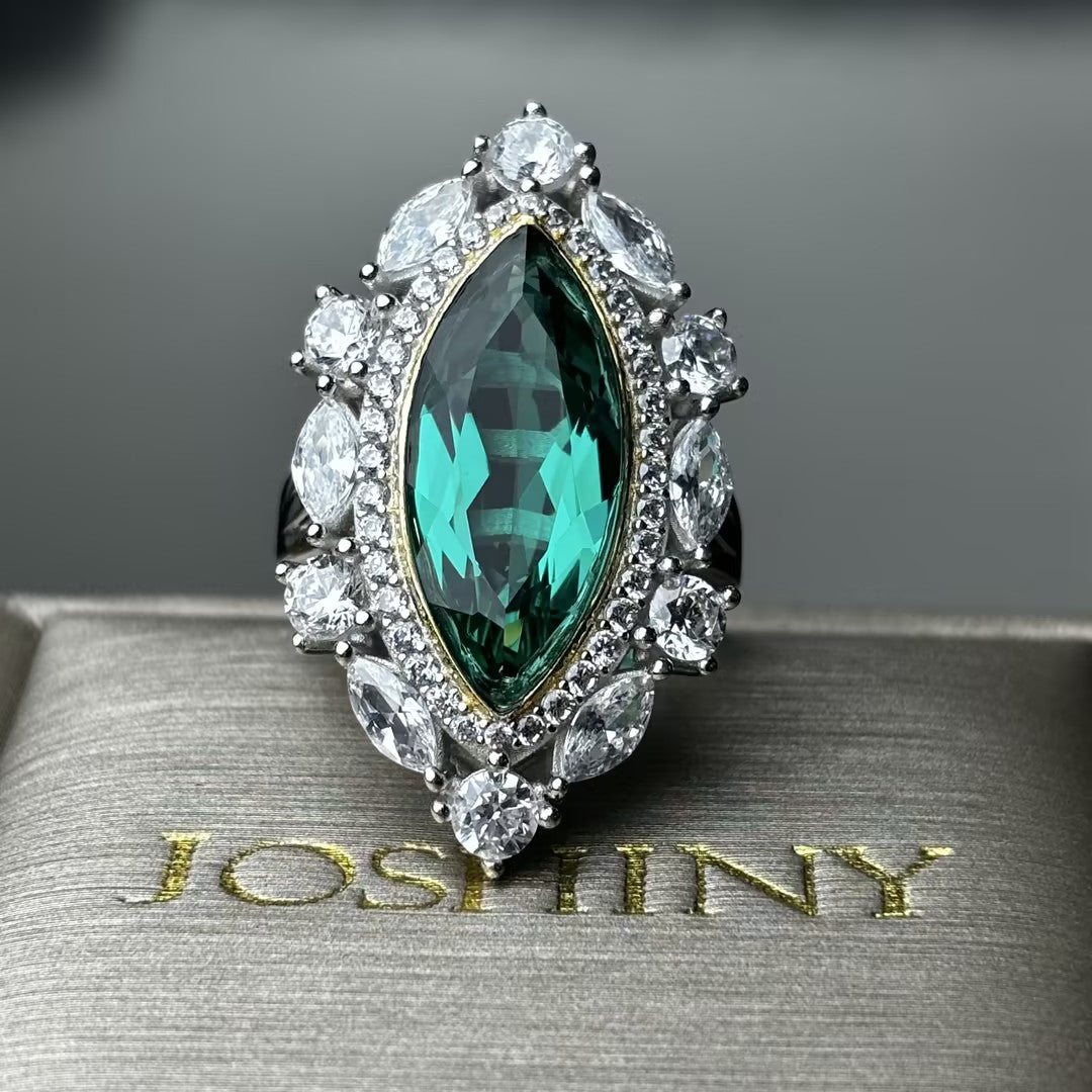 5Ctw Vintage Marquise-Shaped Luxury Ring-JOSHINY