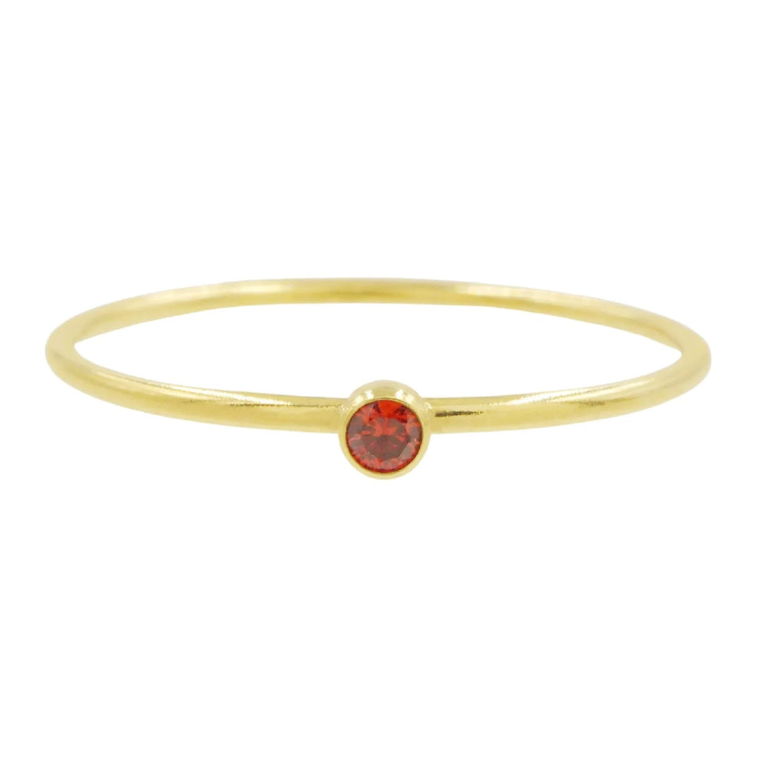 【Buy One Get One Free】1.0ct Round Cut Minimalist Birthstone Stacking Ring -JOSHINY