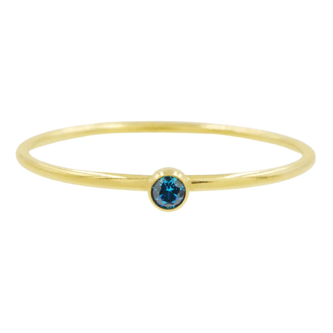 【Buy One Get One Free】1.0ct Round Cut Minimalist Birthstone Stacking Ring -JOSHINY