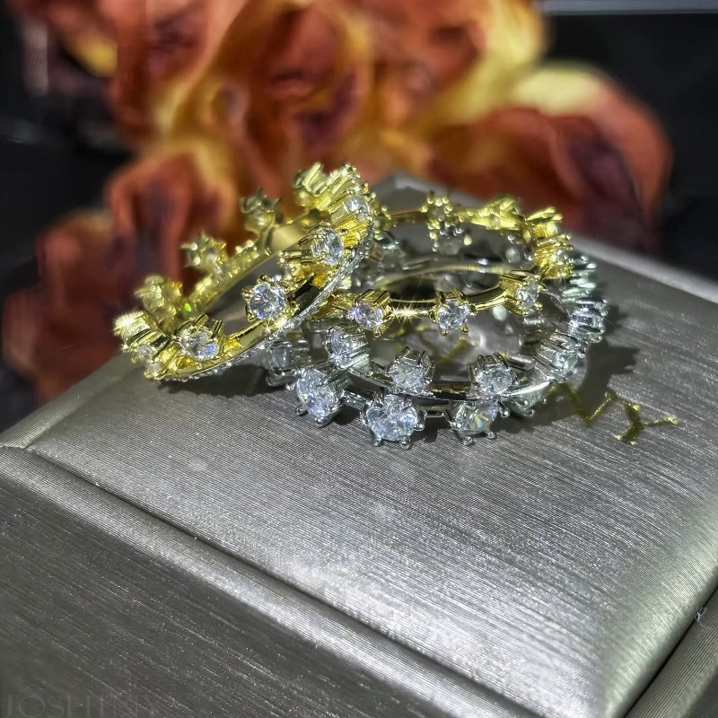 3Ctw Russian Doll Gemstone Stacking Ring-JOSHINY