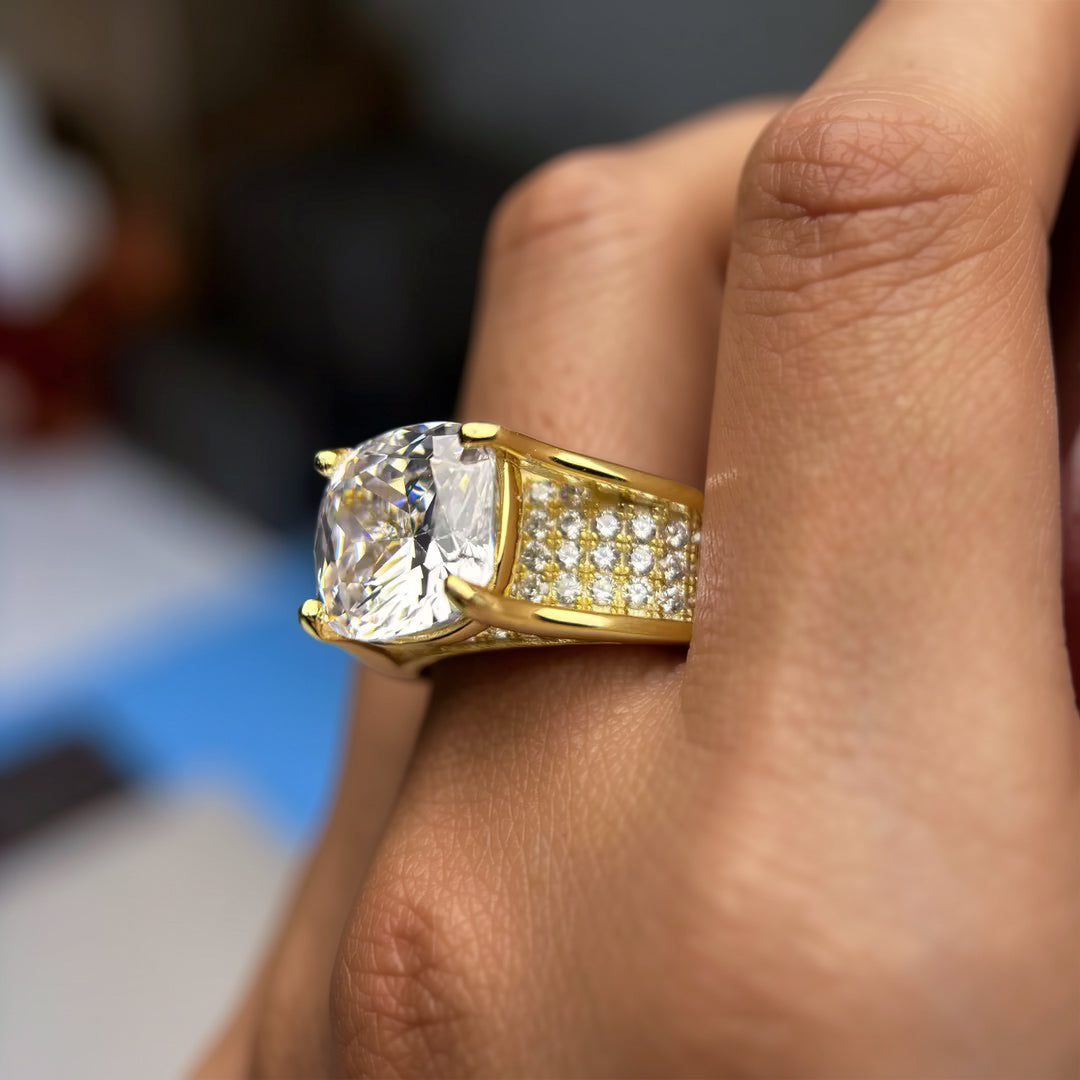 7ctw Cushion Cut Elevated Setting Luxury Engagement Ring -JOSHINY