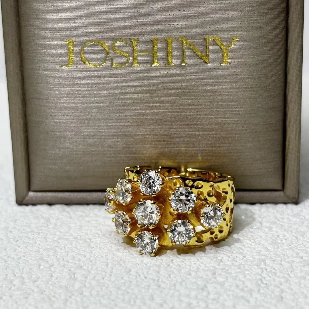 2 Ctw Round Cut White Cubic Zirconia 925 Sterling Silver Ring-JOSHINY