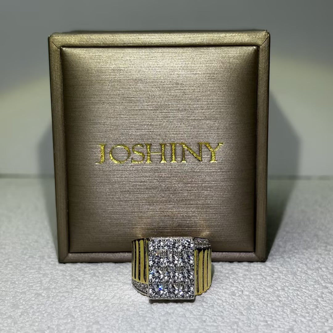 1.85Ctw Round Gemstone Revival Art Ring-JOSHINY