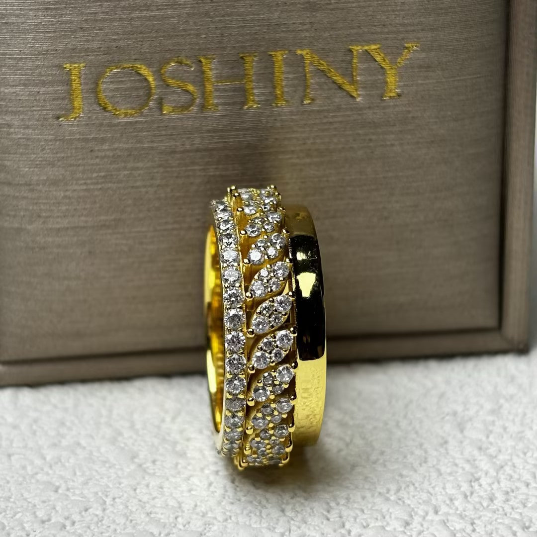 1.3ctw round brilliant cut triple band-JOSHINY