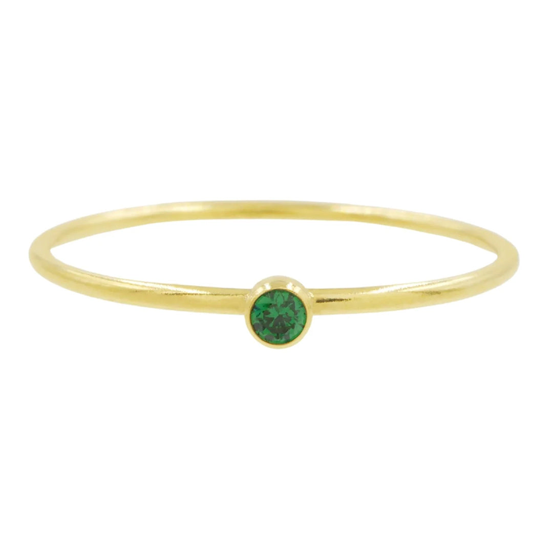 【Buy One Get One Free】1.0ct Round Cut Minimalist Birthstone Stacking Ring -JOSHINY