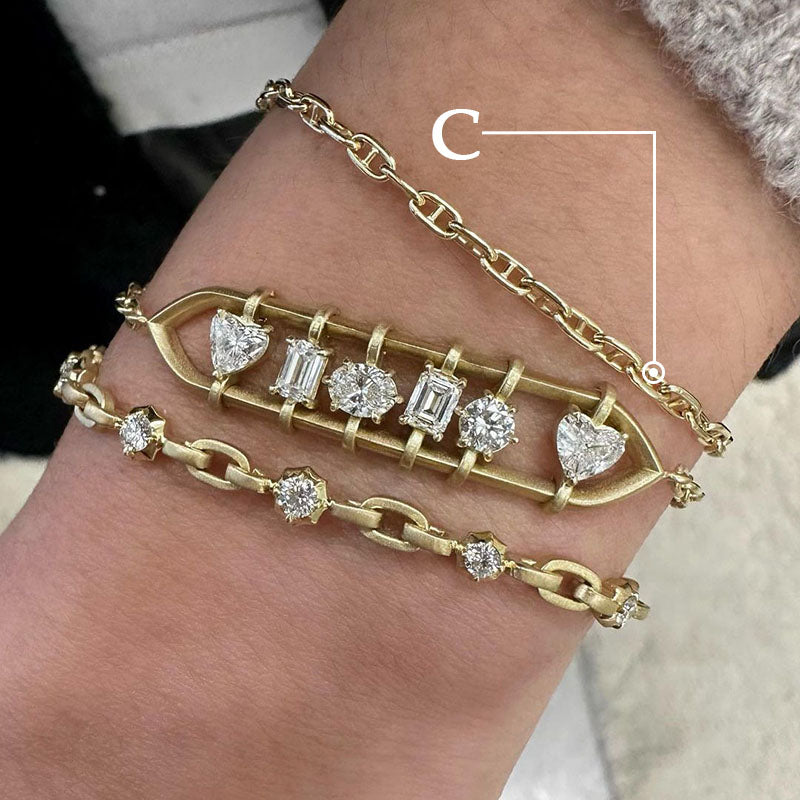 3.3ctw multi-cut ‘kitchen sink’ gemstone bracelet -JOSHINY