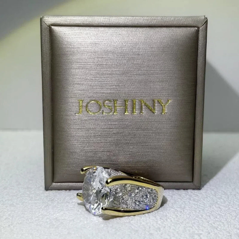 8 CTW Round Cut White Cubic Zirconia 925 Sterling Silver Vintage Engagement Ring -JOSHINY
