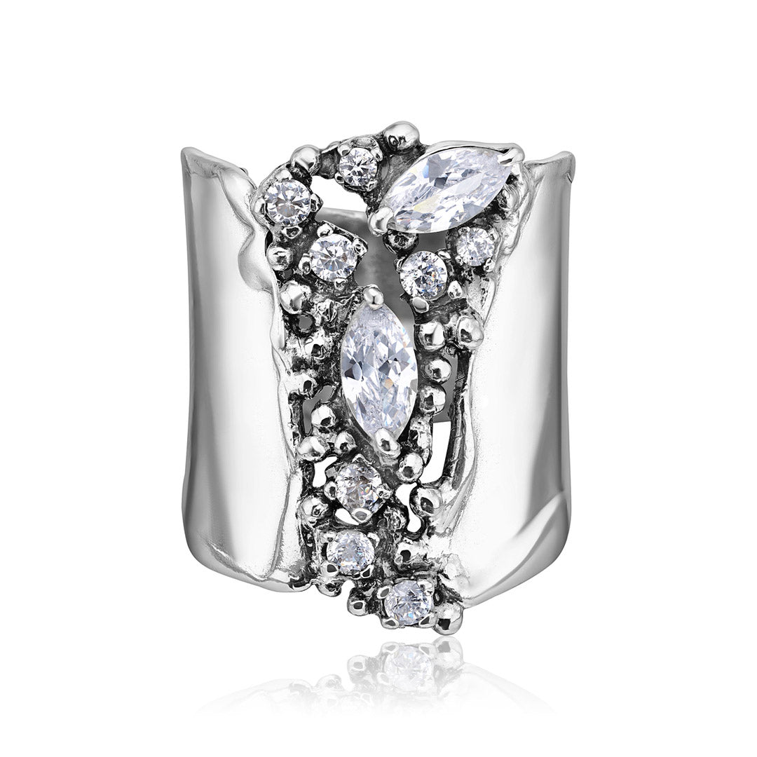 2.87ctw Marquise Cut Long Personalised Ring