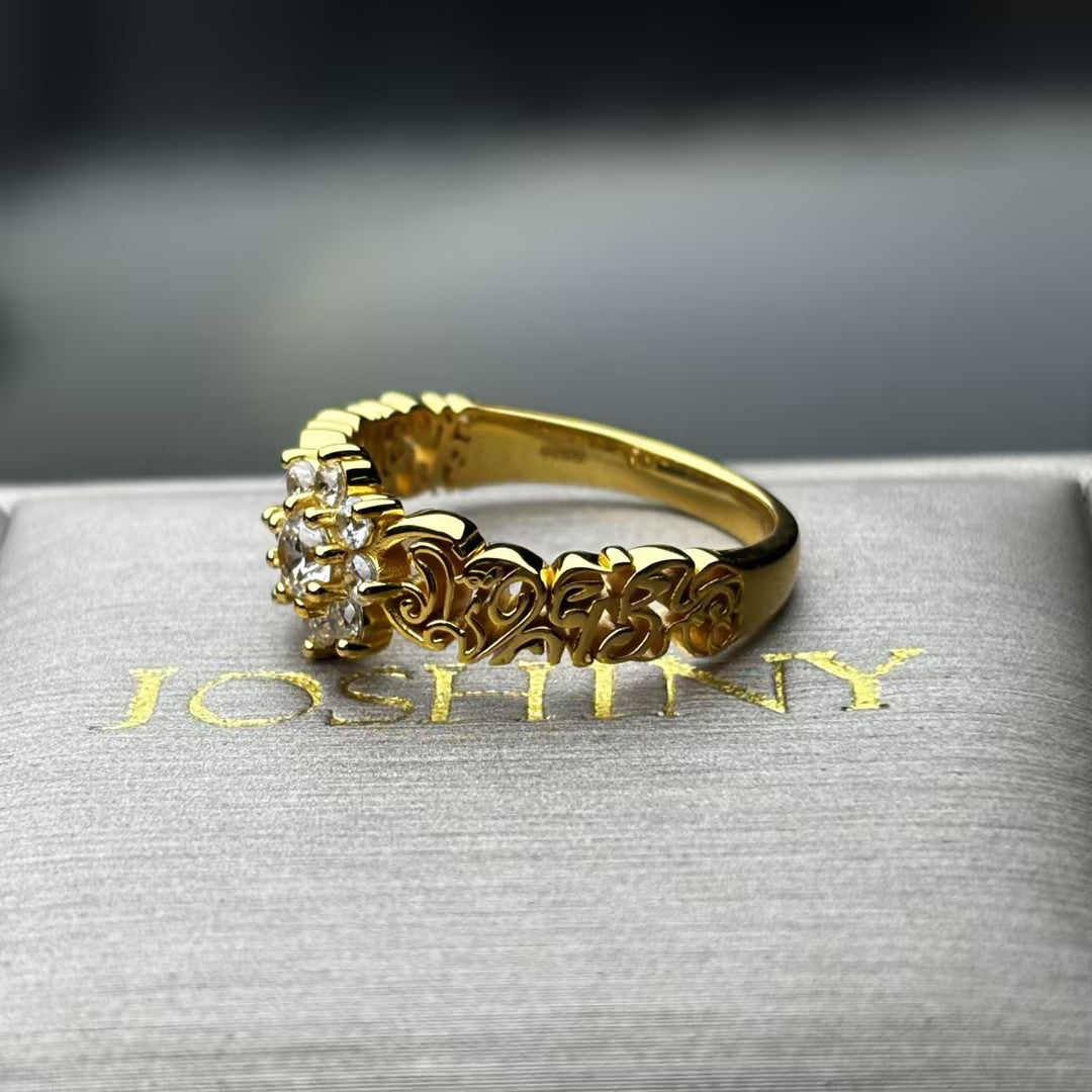 1.28Ctw Round Gemstone Intertwined Vine Ring-JOSHINY
