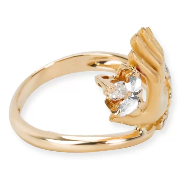 1.0ctw Marquise Cut Hand of Love Gemstone Yellow Gold Ring -JOSHINY