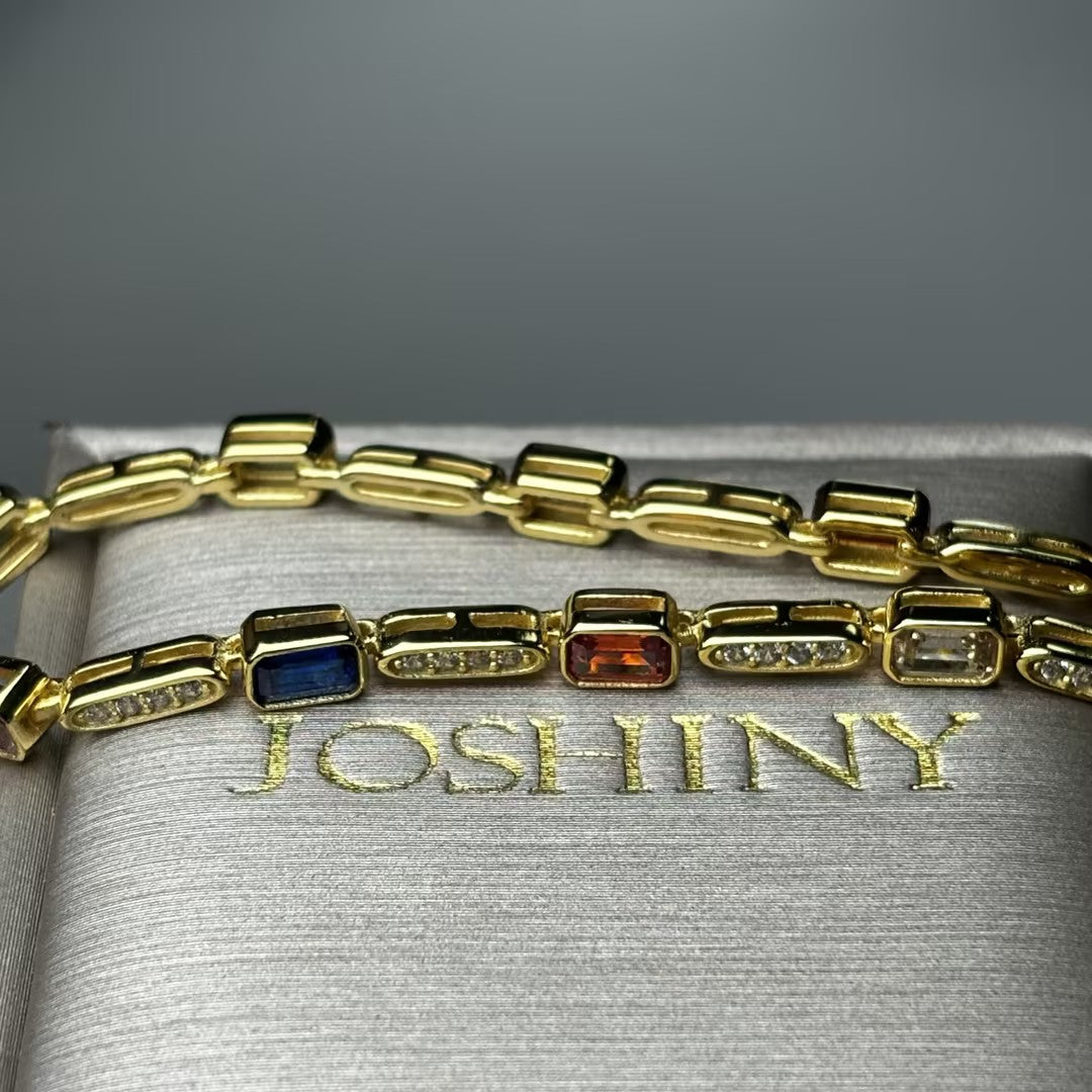 3Ctw Vintage Gemstone Bracelet-JOSHINY