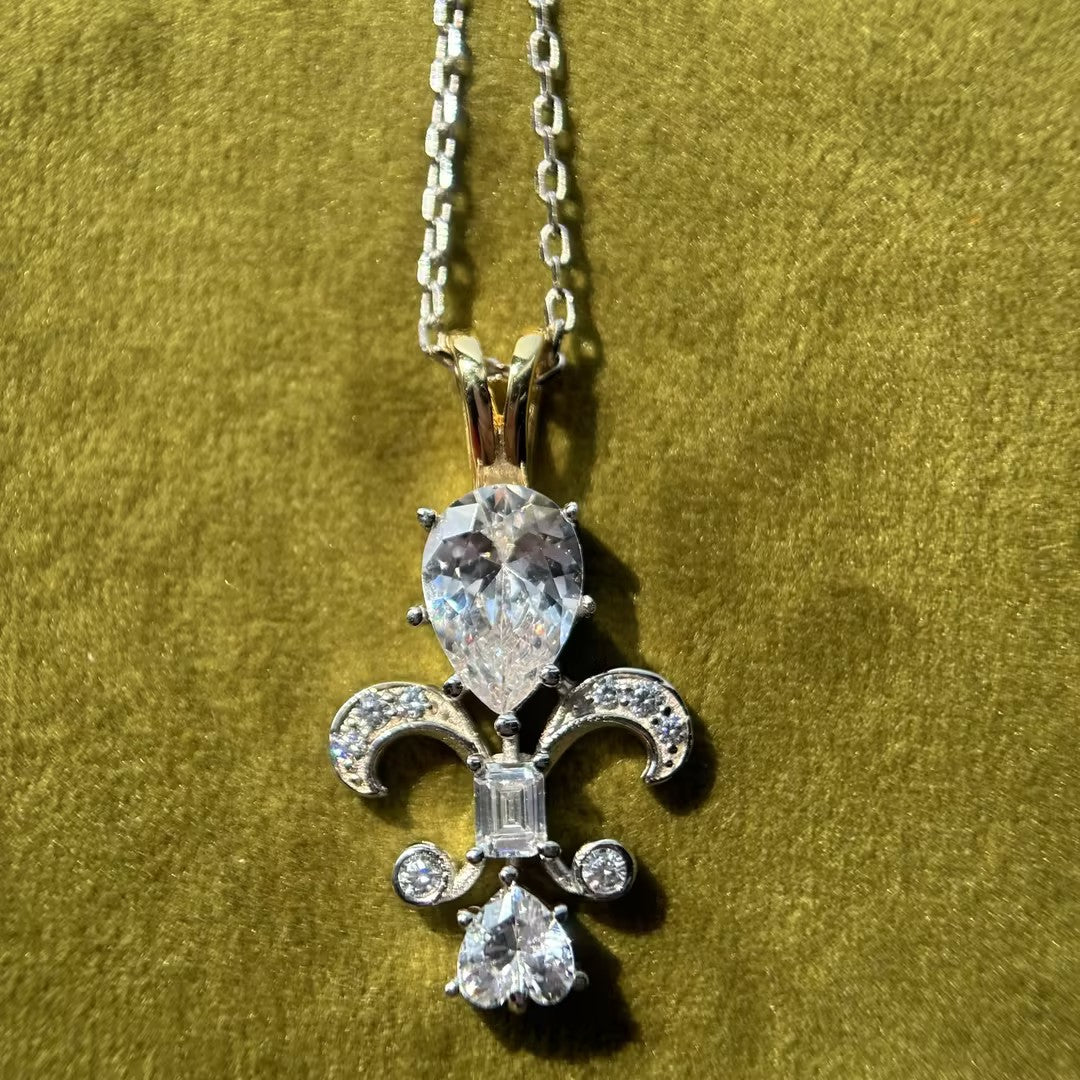 4Ctw Gemstone Lily Pendant-JOSHINY