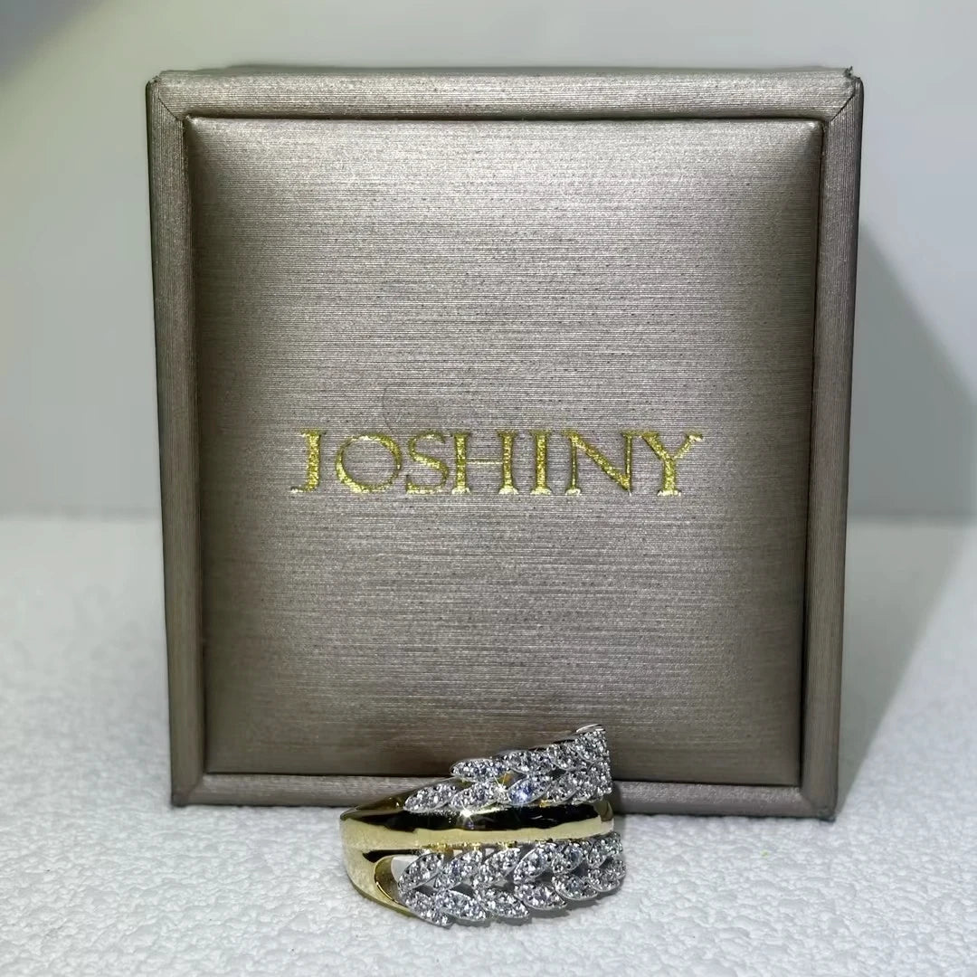 2.02 CTW Round Cut White Cubic Zirconia 925 Sterling Silver Fashion Ring -JOSHINY