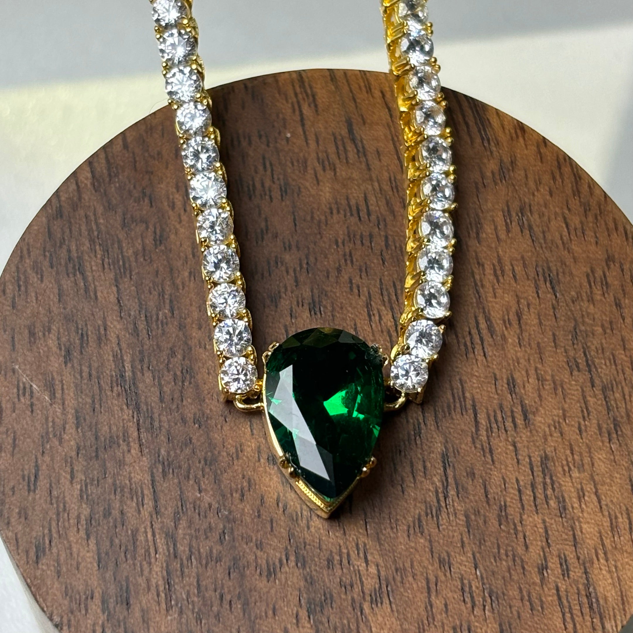 10Ctw gemstone Pendant Necklace-JOSHINY