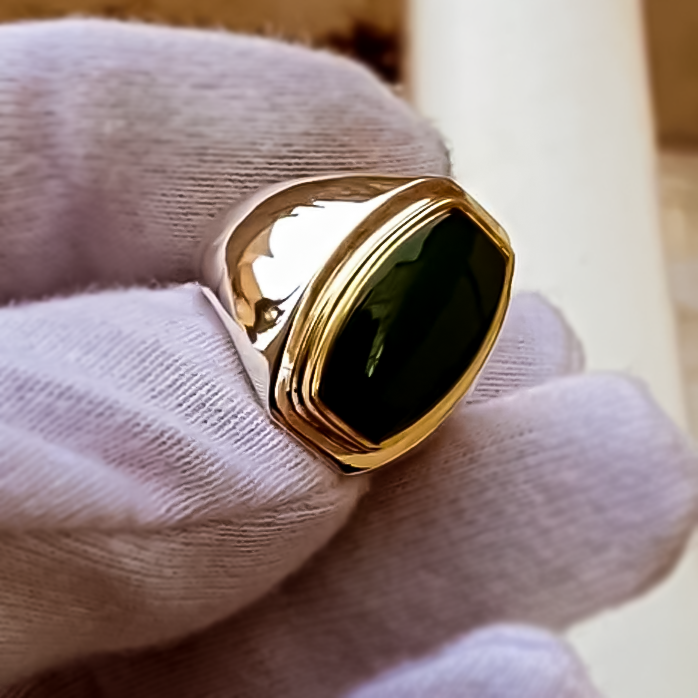 Noble 10 ctw Obsidian Ring -JOSHINY