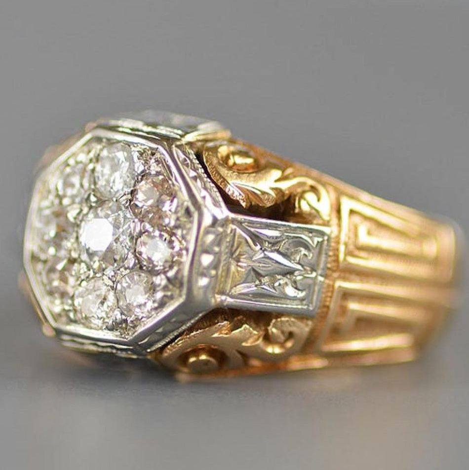 1.25ctw Old Mine Cut Art Deco Ring-JOSHINY